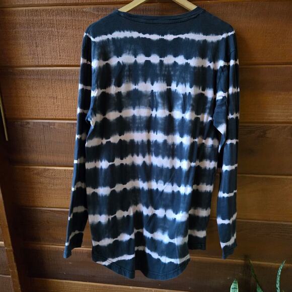 Los Angeles Reckless Womens Tie-Dye Stripe Logo T-Shirt Size M Streetwear - Picture 5 of 9